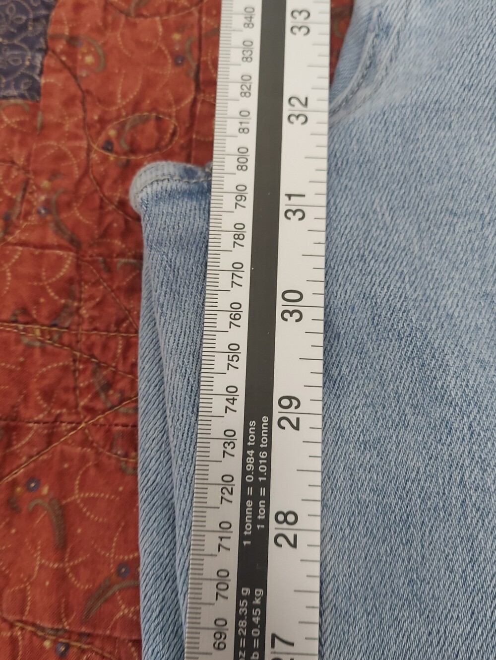NWT Lovervet By Vervet Stellar High Rise Cuffed Carpenter Jeans Size 30/11 - Picture 5 of 13